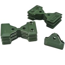 TENAX – Kunststoffclip 5 cm – grün – ideal für Sichtschutz und Zäune – Gartenabdeckungen aus gewebtem Stoff
