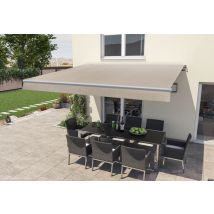Gelenkarm-markise Berlin Mit Funkmotor Beige Breite 300 Cm Ausfall 200 Cm Markisen