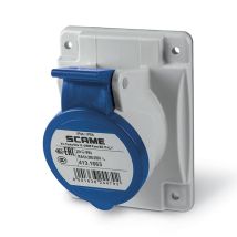 Scame - Base Empotrable Cetac En Cuadro 16a Ip54 Optima Be-cla-4131663 2p + Tt