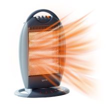 Igenix - Electric Halogen Heater, 3 Heat Settings, 1200w, Grey - Ig9514