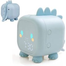 Wecker Kinder Mädchen Jungen Led Digital Wecker Lampe, Dinosaurier Digital Wecker 2 Alarme Einstellbare Lautstärke Timer Nachtlicht Schlummerwecker 