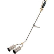 GOK – Manguera quemador 2 llamas – Cierre de manguera G 3/8 LH-KN – Presión de funcionamiento 1,5 a 4 bar – Longitud total 800 mm
