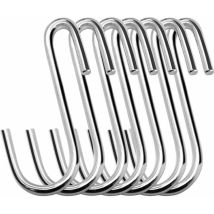 20er-pack 6 Cm Robuste S-haken Für Küche, Bad, Schlafzimmer Und Büro (20er-pack, Klein, Silberfarben)