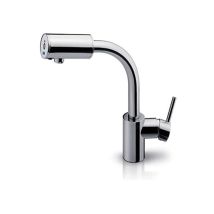 Grifo electrónico con fotocélula DMP Oceanus – Latón – Acabado cromo – Cañón giratorio 195 mm