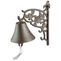 Rosa Decorativa Para Timbre De Puerta De Hierro Fundido