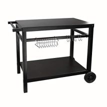 Carrello per plancha nera – gs130 – Be Nomad – 100cm x 59cm x 81cm, 2 ruote, metallo –