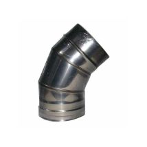 Codo De Acero Inoxidable Sectorial De 45° Con 18 Alas