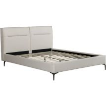 Habitat Et Jardin - Design-doppelbett Aus Stoff Moritz - 140 X 190 Cm - Beige