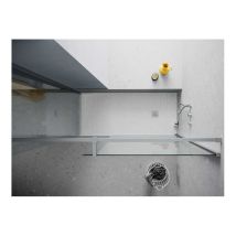 Piatto Doccia Linear 100x120xh2,5 Cm In Marmo Resina - Bianco Arbi