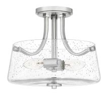 Quoizel - Elstead Hollister Bowl Semi-flush-deckenleuchte Nickel Poliert