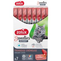 Zolux Sweeties Golosina Cremosa Para Gatos 14 G - Atún Y Gambas 7 X 14 G