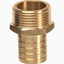 Ribiland – Raccordo in ottone dritto scanalato 19 mm – Raccord rapide