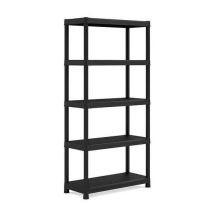 Abm - Scaffale Mod. Plus Shelf In Resina Cm 90x40 H. 182 Nero