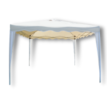 Cenador Plegable Con Tejido Oxford Blanco 3x3 M