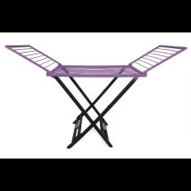 Tendedero Love antracita y violeta – 189 × 56 × 96 cm – GIOSTYLE