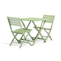 Marius - 2-sitzer-garten-essgruppe, Aluminium, Lagunengrün - City Garden
