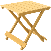 Table Basse Pliante En Bois Massif Table D'Appoint Pliante Légère Dessus À Lattes 40 X 43 X 40 Cm Bois Naturel