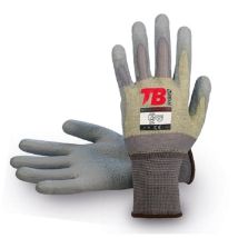 Tomas Bodero - Guante Nylon Gris Con Kevlar Palma Poliuretano 500nevercut Antiabrasion Talla 7-10 T/guante Talla L-9