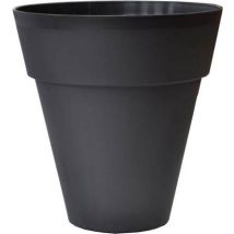 Vasar Konische Vase 47 cm – Dunkelgrau – UV-beständig, stoßfest, leicht zu reinigen, recycelbar – Hergestellt in Italien