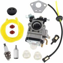 Carburateur Kit Pour Moteur De Débroussailleuse 52cc 49cc 43cc Bougie D'Allumage Filtre À Essence