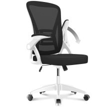 Naspaluro - Office Chair Ergonomic Bigzzia Desk Chair With 90° Flip-up Armrest Lumbar Support, Height Adjustable Office Desk Chair, Executive Swivel 