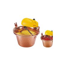 Olla Eléctrica De Cobre Con Mezclador Automático Para Polenta Y Mermeladas, 28 Cm