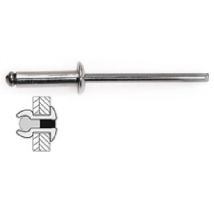 Techman - 50 Remaches De Acero / Acero Con Cabeza Plana Ø 4,8 X 10 Mm