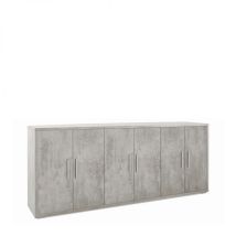 Mueble 6 Puertas 203l X 41p X H84 – Acabado Cemento – Sarmog