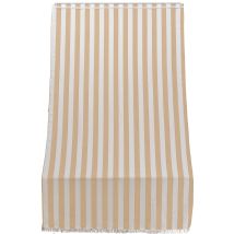 Tenda Da Sole Per Sormonto 140x250 Cm In Poliestere Con Anelli Ranieri A Strisce Beige
