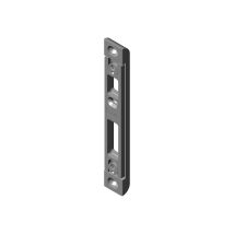 Cerradero puerta redonda 3619-503V – Placa de amante para puertas de madera – Dimensiones: 138 x 20 x 8,5 mm