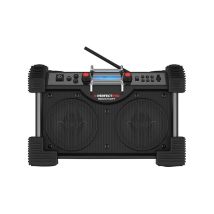 Radio de obra Rockheart – Potencia 2 x 30W – Bluetooth 4.0 – IP65 – Pantalla LCD – Ideal para exteriores