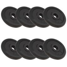 Disco Pesi Da 8 Pezzi 8 Manubri In Ghisa Da 2,5 Kg Per Fitness E Bodybuilding 020000765