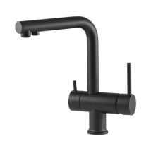 Gattoni Rubinetteria - Miscelatore Lavello Cucina Acqua Depurata 3 Vie Nero Opaco Gattoni 0195/pcno Nero Opaco