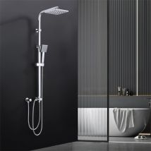 Colonne de Douche sans robinetterie - OHPA - Pas besoin de percer une deuxième fois,Hauteur/Angulaire réglable Ensemble Douche Murale avec,Douchette à