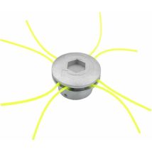 Lling - Universal Aluminum Brush Cutter Head, Universal Head Spools For Garden, Lawn, Patio