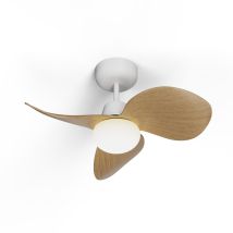 Ventilateur De Plafond Led 6,5w Ø86cm Blanc – Moteur Dc Silencieux <50db – 6 Vitesses – Éclairage Réglable 3000/4000/6000k – Sulion