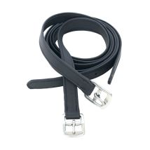 135 Cm, Nero: Etriers En Cuir Souple Huilé De 25 Mm De Large