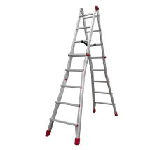 Scala Telescopica In Alluminio Super Teles Professionale - Formato: 8+8 Gradini