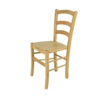 Tommychairs - Sedia Modello Venice Per Cucina Bar E Sala Da Pranzo, Robusta Struttura In Legno Di Faggio Color Naturale E Seduta In Legno
