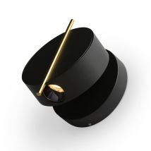 Maytoni Nuance Lampada Da Parete Moderna A Led Integrata Nera E Ottone 3000k 200lm