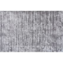 Handgewebter Viskoseteppich Used 90 X 150 Cm - Grau - Gris