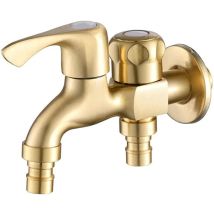 Doppel-wasserhahn, Garten-wasserhahn, Doppel-wasserhahn, Waschmaschine, Messing, G1/2, Doppel-auslaufhahn, Außen