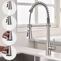 Rubinetto Da Cucina Estraibile 360° Girevole Con Miscelatore Ad Alta Pressione, Doccetta Multifunzione, Miscelatore Lavello Moderno Per Cucina