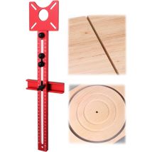 Compas De Fraisage Réglable En Aluminium,gabarit De Fraisage Multifonctionnel Pour Cercles Et Lignes Droites Rayon 70mm À 370mm Compatible Avec Makita