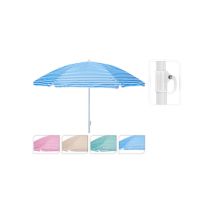 Strandsonnenschirm Probeach Striped Assorted Colors Upf 30+ Höhenverstellbar
