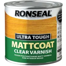 Berger - Ronseal 09010 Ultra Tough Internal Clear Mattcoat Varnish 250ml Rslutvmc250