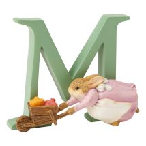 Beatrix Potter - Enesco A5005 Cecily Parsley Con La Lettera M, Statuetta