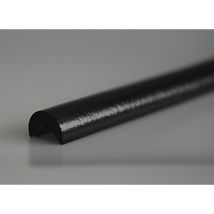 Protección de esquinas Knuffi magnético tipo A 1 m - Espuma PU ignífuga - Adhesivo acrílico - Color negro