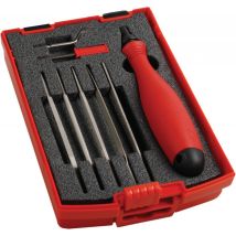 Asa Mango II Premium-Kit MB Vargus – 5 archivos de diamante revestidos – 2 láminas E100S/E400