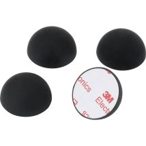 Kit piedini in gomma 4 pz – Ammortizzatori Hi-Fi – Ø 32 mm, Larghezza 90 mm, Lunghezza 120 mm, Altezza 16 mm – Dynavox